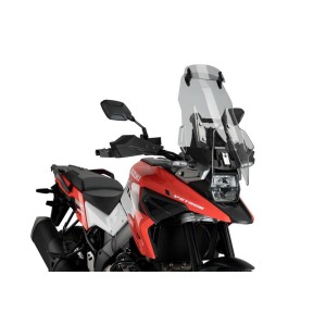 PARABRISAS PUIG TOURING CON DEFLECTOR SUZUKI V-STROM 1050 2020-2022, AHUMADO CLARO