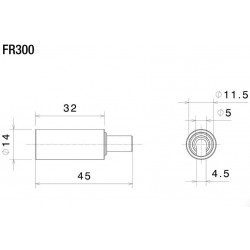 DISTANZSTÜCK FÜR RIZOMA BLINKER BMW R NINE T PURE 2021-2023