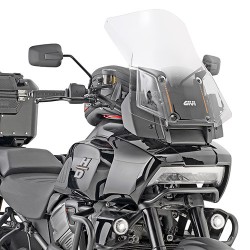 CUPOLINO GIVI TOURING HARLEY-DAVIDSON PAN AMERICA 1250 2021-2022, TRASPARENTE, CON KIT DI MONTAGGIO