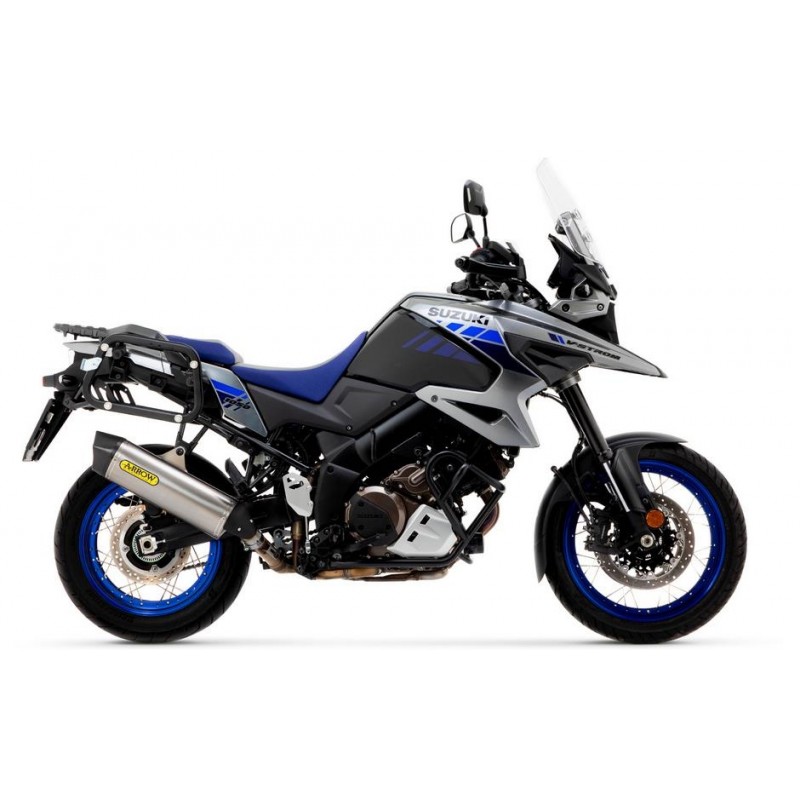 TERMINALE ARROW MAXI RACE-TECH SUZUKI V-STROM 1050 XT 2023-2024, TITANIO/CARBONIO, OMOLOGATO