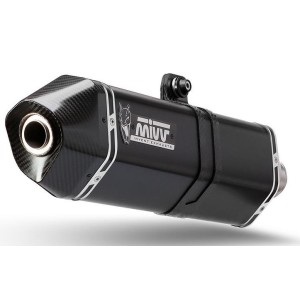 TERMINALE MIVV SPEED EDGE SUZUKI V-STROM 1050 XT 2023-2024, OMOLOGATO BLACK/CARBONIO