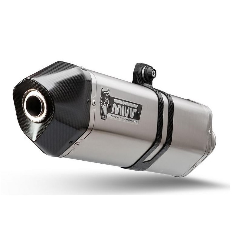 EXHAUST MIVV SPEED EDGE CARBON SUZUKI V-STROM 1050 XT 2023-2024, APPROVED STEEL/CARBON