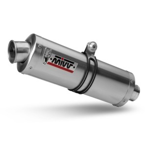 TERMINALE MIVV OVALE SUZUKI V-STROM 1050 XT 2023-2024, OMOLOGATO ACCIAIO