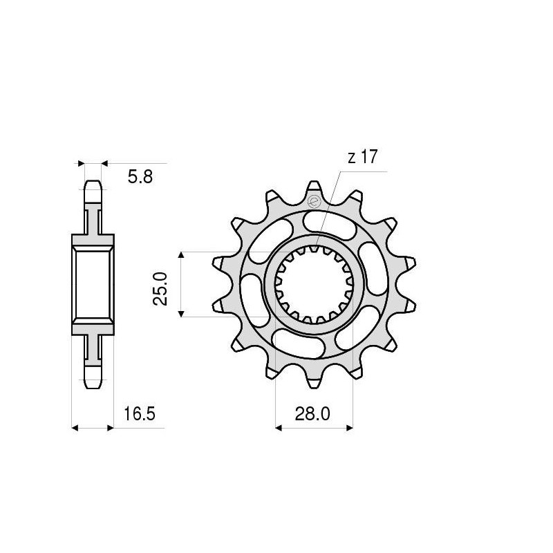 PIGNONE IN ACCIAIO PER CATENA 520 KTM 1290 SUPER DUKE R 2014-2019, 1290 SUPER DUKE GT 2019-2020