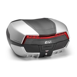 GIVI MAXIA 5 MONOKEY CASE, 58 LITERS, BLACK SILVER COVER