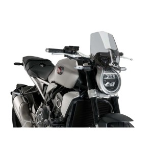 PUIG SPORT NEW GENERATION WINDSCREEN HONDA CB 1000 R 2021-2025, LIGHT SMOKE