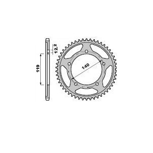 CORONA IN ACCIAIO PER CATENA 525 BMW S 1000 RR 2023-2024