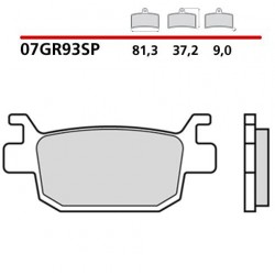 SET PASTIGLIE FRENO POSTERIORI SINTERIZZATE BREMBO BENELLI TRK 502 X 2021-2024