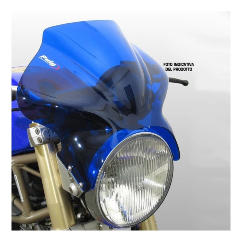 PUIG UNIVERSAL SCREEN FOR ROUND HEADLIGHT COCKPIT MODEL, BLUE COLOUR