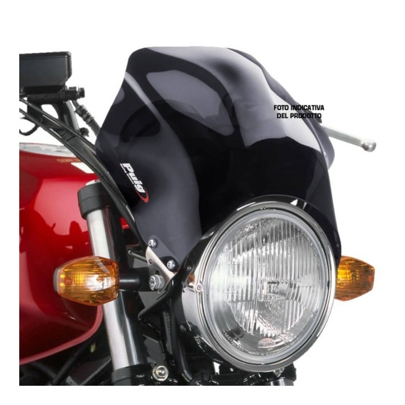 CUPOLINO PUIG UNIVERSALE PER FARO TONDO MODELLO RAPTOR, FUME SCURO