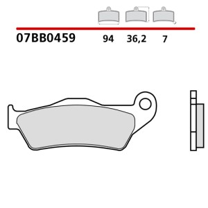 BREMBO GENUINE BRAKE REAR PADS SET DUCATI MULTISTRADA V4 2021-2024