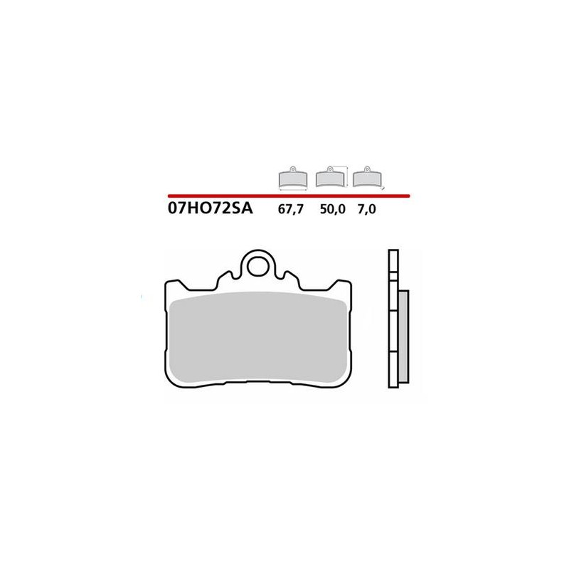 PASTILLAS DE FRENO DELANTERAS SINTERIZADAS BREMBO HONDA CBR 500 R 2022-2023 (COMPOUND SA)