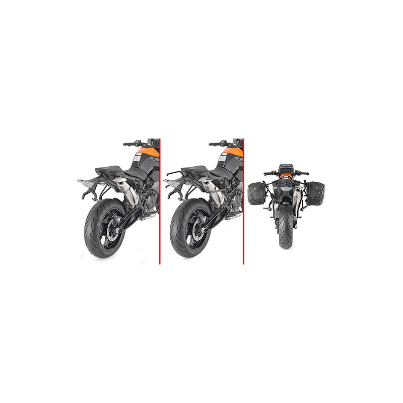 CHASIS GIVI REMOVE-X DE FIJACION RAPIDA PARA ALFORJAS BLANDAS LATERALE KTM 890 DUKE 2021-2023