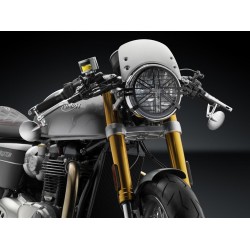 CUPOLINO BASSO IN ALLUMINIO RIZOMA COMPLETO DI KIT ATTACCHI TRIUMPH STREET TWIN 900 2016-2019