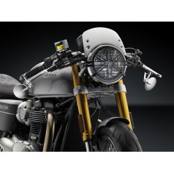 NIEDRIGE WINDSCHUTZSCHEIBE IM ALUMINIUM RIZOMA KOMPLETT MIT FITTINGS-KIT TRIUMPH THRUXTON 1200 R 2016-2020