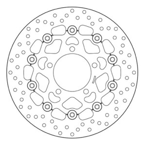 PAIR OF BREMBO SERIE ORO FRONT BRAKE DISCS KAWASAKI ZX-6R 600/636 2003-2004