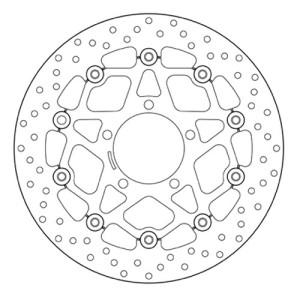 PAIR OF BREMBO SERIE ORO FRONT BRAKE DISCS KAWASAKI ZX-10R 2008-2015