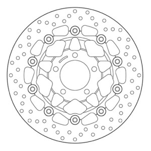 PAR DE DISCOS DE FRENO DELANTEROS BREMBO SERIE ORO SUZUKI BANDIT 600 1995-2004, SV 650/S 1999-2002