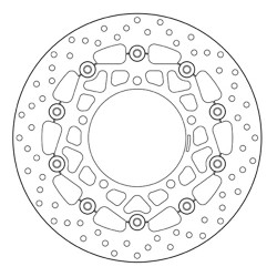 PAIR OF BREMBO SERIE ORO FRONT BRAKE DISCS SUZUKI BANDIT 1250/S 2007-2010, B-KING 2008-2015