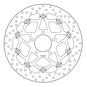 PAIR OF BREMBO SERIE ORO FRONT BRAKE DISCS SUZUKI GSX-R 600/750 1996-2003, GSX-R 1000 2001-2002, TL 1000 R/S