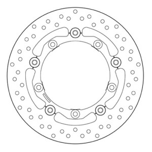 PAIR OF BREMBO SERIE ORO FRONT BRAKE DISCS YAMAHA YAMAHA T-MAX 2004-2007