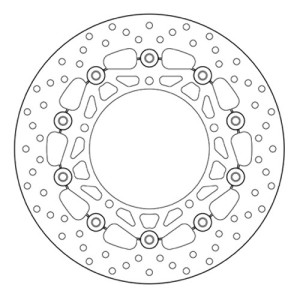 PAIR OF BREMBO SERIE ORO FRONT BRAKE DISCS YAMAHA FZ6/S2, FZ6 FAZER/S2, R6 2003-2004, MT-03, XJ6/DIVERSION 200