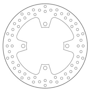 DISCO DE FRENO TRASERO BREMBO SERIE ORO KAWASAKI Z 750 2007-2012, Z 750 R 2011-2012