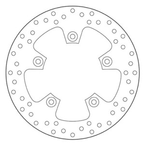 DISCO DE FRENO TRASERO BREMBO SERIE ORO KTM DUKE 690 2008-2011