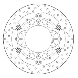 PAIR OF BREMBO SERIE ORO FRONT BRAKE DISCS BMW R 1100 R 1995-2001