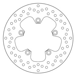 DISCO DE FRENO TRASERO BREMBO SERIE ORO YAMAHA FZ6/FAZER/S2 2004-2013, MT-03 2006-2008, FZ1/FZ1 FAZER 2006-2015