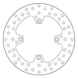 BREMBO SERIE ORO REAR BRAKE DISC DUCATI HYPERMOTARD 796 2010-2012, HYPERMOTARD 1100/EVO/SP 2007-2011