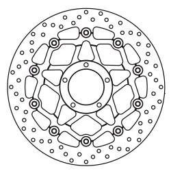 PAIR OF BREMBO SERIE ORO FRONT BRAKE DISCS DUCATI HYPERSTRADA 821 2013-2015