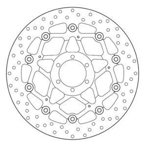 PAIR OF BREMBO SERIE ORO FRONT BRAKE DISCS DUCATI MONSTER 800 2003-2004, MONSTER 900 1995-2002