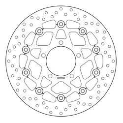 PAIR OF BREMBO SERIE ORO FRONT BRAKE DISCS KAWASAKI ER-6N/ER-6F 2006-2016, VERSYS 650 2007-2014