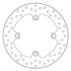 HINTERE BREMSSCHEIBE BREMBO SERIE ORO HONDA CBR 600 F 2011-2013