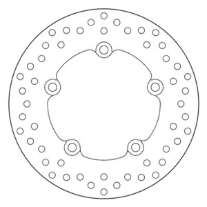 DISCO DE FRENO TRASERO BREMBO SERIE ORO HONDA NC 750 S/X 2014-2019, INTEGRA 750 2014-2020