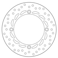 DISCO DE FRENO TRASERO BREMBO SERIE ORO HONDA VARADERO 1000 1999-2002