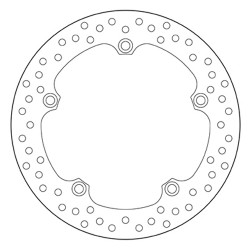 DISCO DE FRENO TRASERO BREMBO SERIE ORO HONDA VFR 1200 F 2010-2015