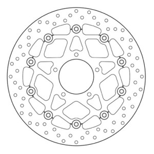 PAIR OF BREMBO SERIE ORO FRONT BRAKE DISCS MV AGUSTA STRADALE 800 2015-2017