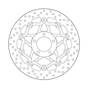 PAIR OF BREMBO SERIE ORO FRONT BRAKE DISCS SUZUKI BANDIT 1200/S 1996-2005