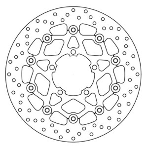 PAIR OF BREMBO SERIE ORO FRONT BRAKE DISCS TRIUMPH TIGER EXPLORER 1200 2012-2015