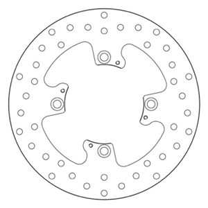 HINTERE BREMSSCHEIBE BREMBO SERIE ORO TRIUMPH TIGER 800 XC 2015-2017