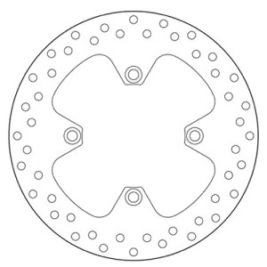 DISCO FRENO POSTERIORE BREMBO SERIE ORO TRIUMPH TIGER 1050 2007-2015