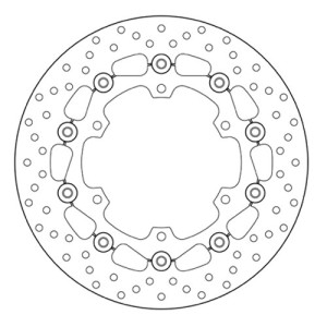 PAR DE DISCOS DE FRENO DELANTEROS BREMBO SERIE ORO YAMAHA XT 660 Z TENERE 2008-2016
