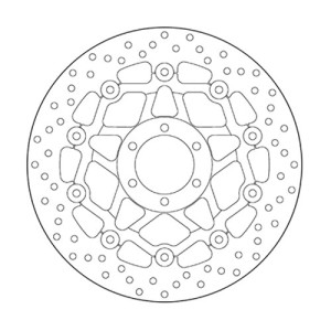PAIR OF BREMBO SERIE ORO FRONT BRAKE DISCS YAMAHA TDM 850 1992-2001