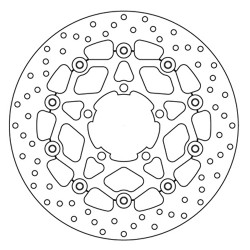 PAIR OF BREMBO SERIE ORO FRONT BRAKE DISCS TRIUMPH TIGER EXPLORER 1200 XR 2016-2017