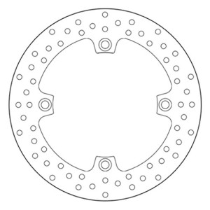 DISCO FRENO POSTERIORE BREMBO SERIE ORO SUZUKI V-STROM 650 XT 2015-2016