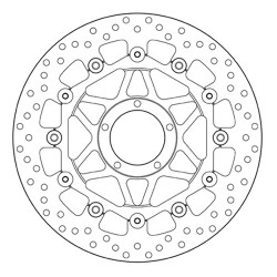 PAIR OF BREMBO SERIE ORO FRONT BRAKE DISCS DUCATI PANIGALE V4 2018-2019