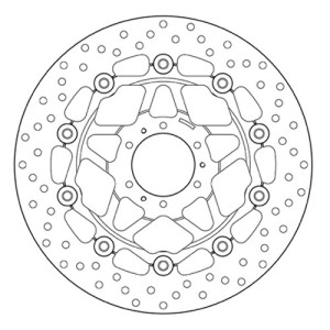 PAIR OF BREMBO SERIE ORO FRONT BRAKE DISCS HONDA VFR 800 V-TEC 2002-2005