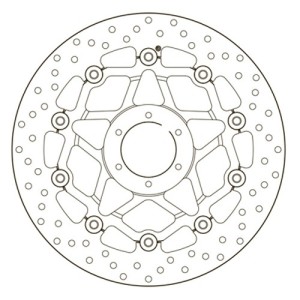 PAIR OF BREMBO SERIE ORO FRONT BRAKE DISCS HONDA AFRICA TWIN 1000 2016-2017